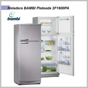Heladera BAMBI Plateada 2F1600PA 328lts