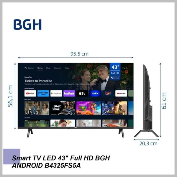 Smart Tv 43'' BGH Android B4325FS5A