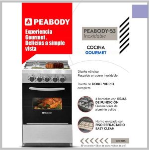 Cocina Peabody Gourmet 530 PV INOX 4112 MG