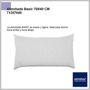 Almohada ALMOHAR Basic 70×40 71257040