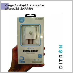 Cargador Rapido para Celular con cable tipo C SKPA501