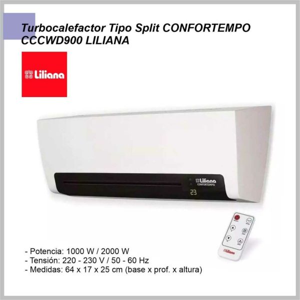 Turbocalefactor Tipo Split CONFORTEMPO CCCWD900 LILIANA