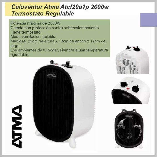 Caloventor ATMA 2000w ATCF20A1P