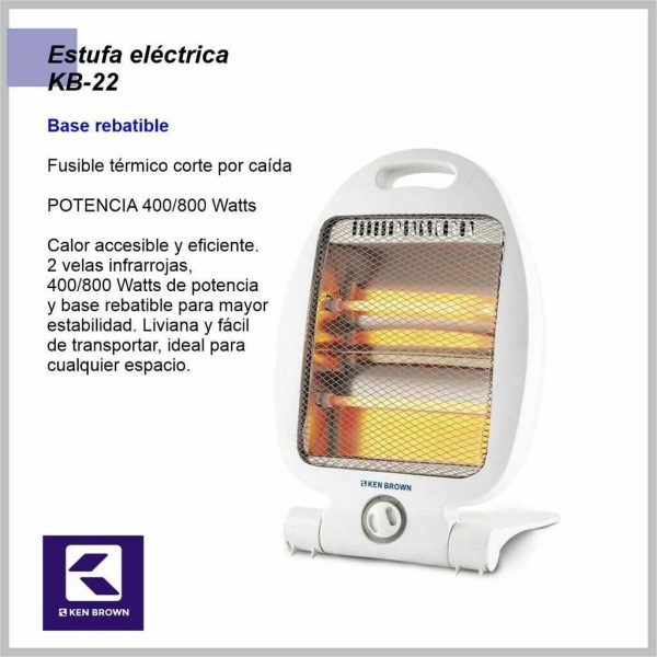 Estufa Electrica KEN BROWN KB22 800W