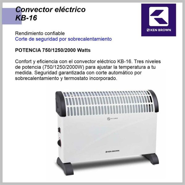 Convector KEN BROWN 2000w KB16