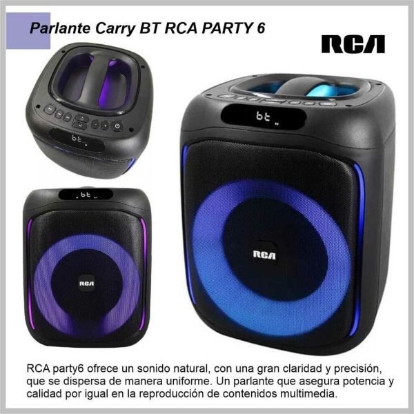 Parlante Carry BT RCA PARTY 6
