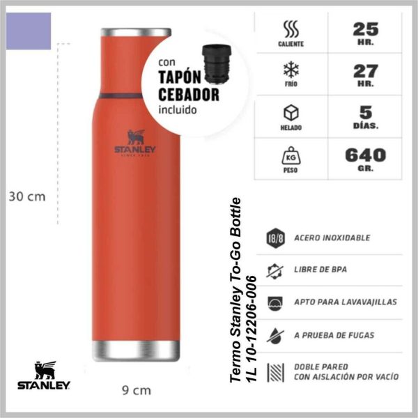 Termo STANLEY adventure 1lts tigerlily 10-12206-006