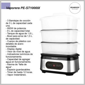 Vaporera PEABODY PE-ST1000IX