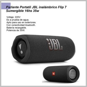 Parlante JBL Flip 7 Black JBLFLIP7BLKAM