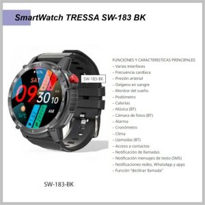 Reloj SmartWatch TRESSA SW-183/BK