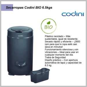 Secarropas CODINI Bio Mi Gris 6.5kg CNA65IRGG
