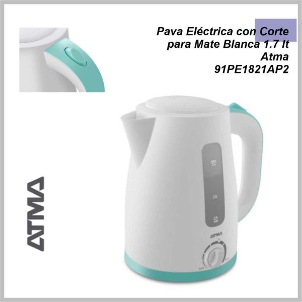 Pava electrica ATMA con corte blanca PE1821AP2