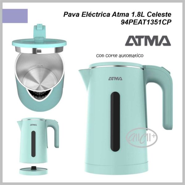 Pava electrica ATMA con corte automatico PEAT1351CP celeste