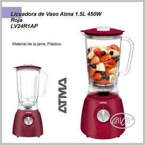 Licuadora ATMA de vaso LV24R1AP Roja