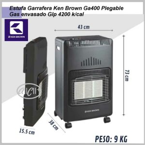 Estufa Garrafera KEN BROWN Plegable GA-400