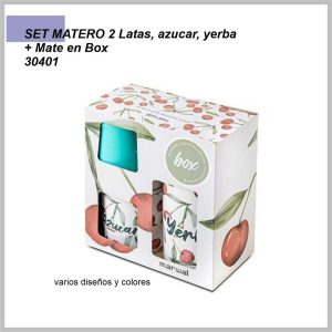 Set matero liso 2 latas + mate con packaging 30401