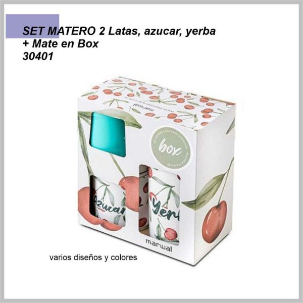 Set matero liso 2 latas + mate con packaging 30401