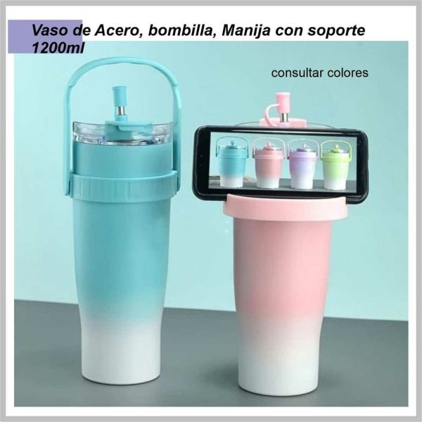 Vaso manija con soporte 1200ML ISA808