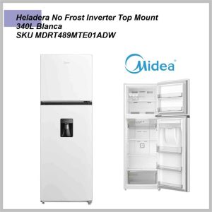 Heladera MIDEA NF blanco 340lts MDRT489MT01ADW