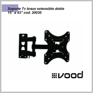 Soporte Tv brazo extensible doble 15”-43” cod. 20030 VOOD