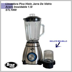 Licuadora STAR TRAK STL1000 jarra  vidrio – acero