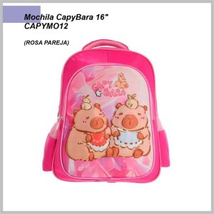 Mochila Infantil Capybara 16 CAPYMO12 (rosa pareja)