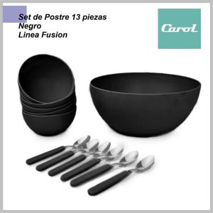 Set CAROL 13 pzas Postre 33130 Linea Fusion 6299