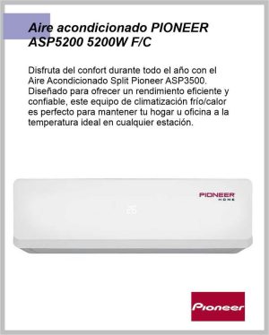 Aire Acondicionado PIONEER 5200W